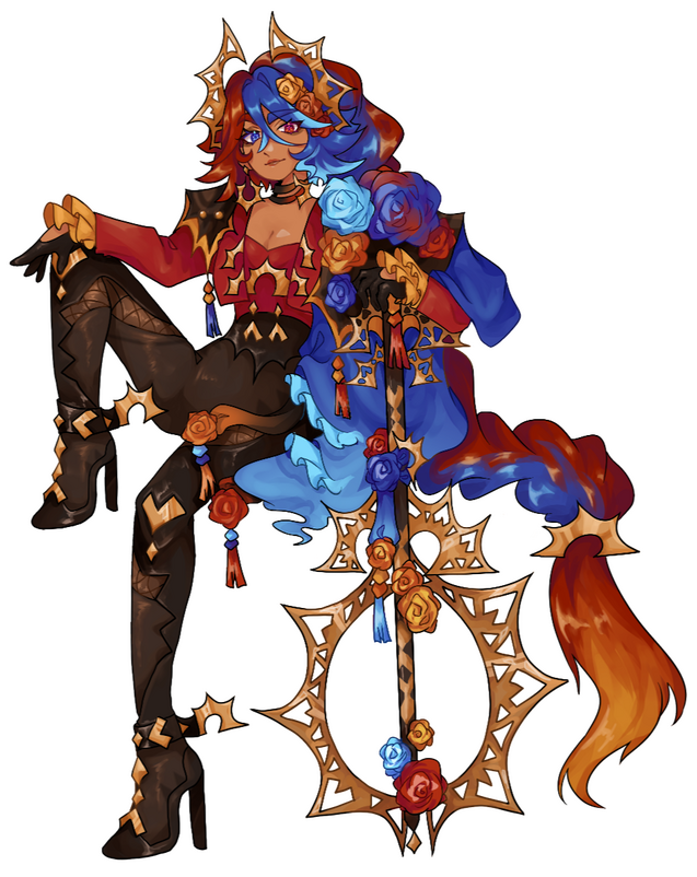 Example of a fully rendered fullbody, no background